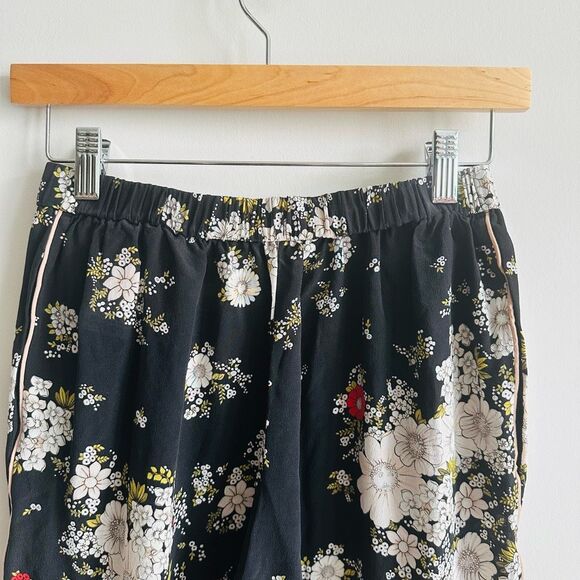N°21 Silk Floral Crop Pants – Italian 38 –‎ Luxury Lounge Trousers – $450 MSRP - Picture 7 of 11